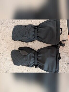 Klim Gortex Black Padded Snow Mobile Mittens
